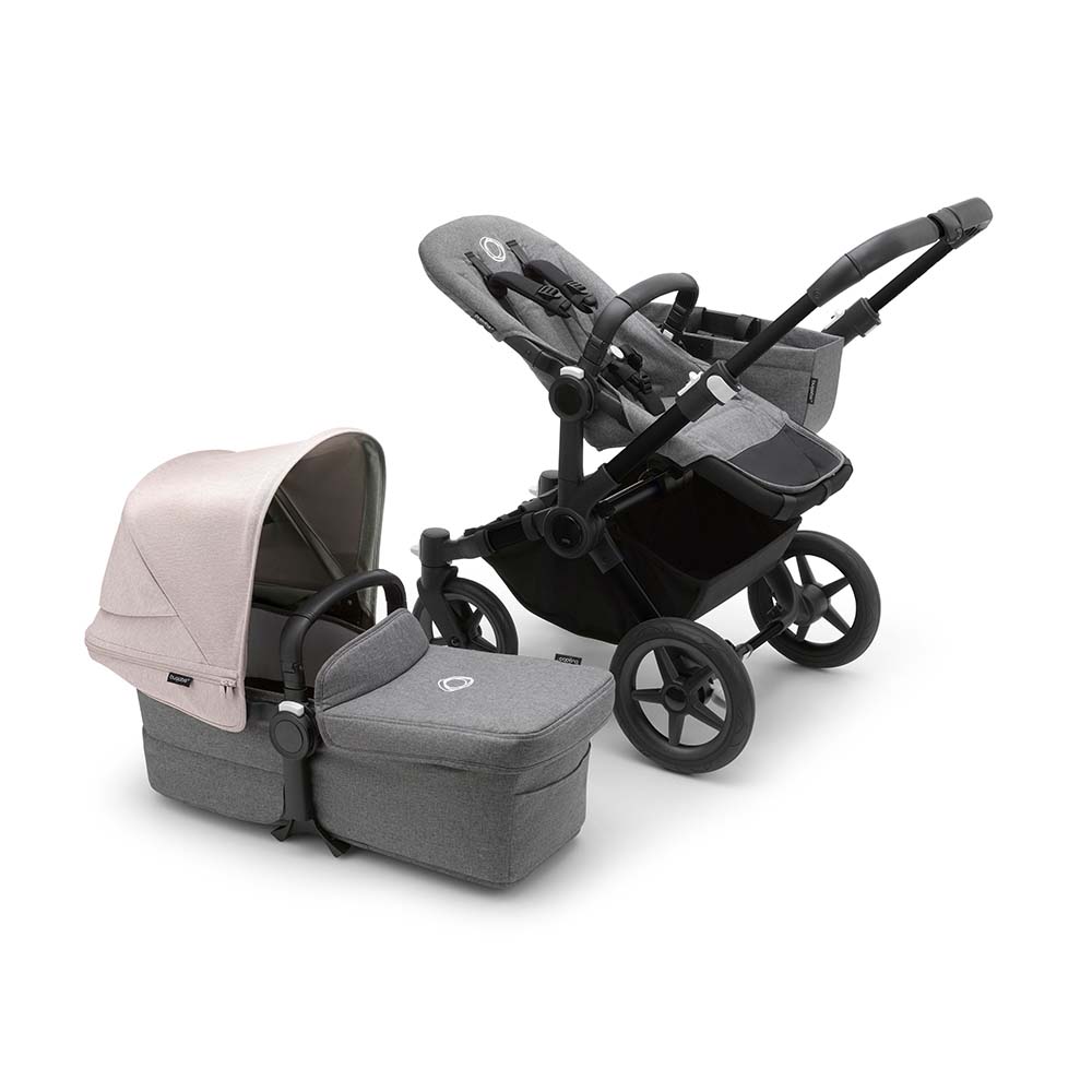 Bugaboo Donkey5 Mono Stroller - Black/Grey Melange von Bugaboo