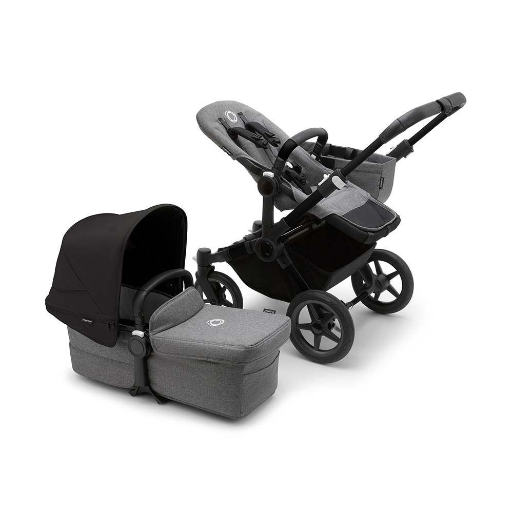 Bugaboo Donkey5 Mono Stroller - Black/Grey Melange von Bugaboo