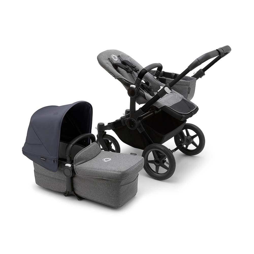 Bugaboo Donkey5 Mono Stroller - Black/Grey Melange von Bugaboo