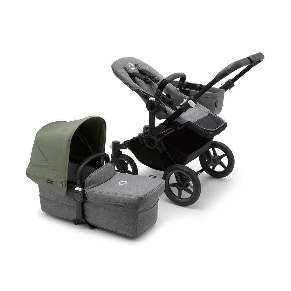 Bugaboo Donkey5 Mono Stroller - Black/Grey Melange von Bugaboo