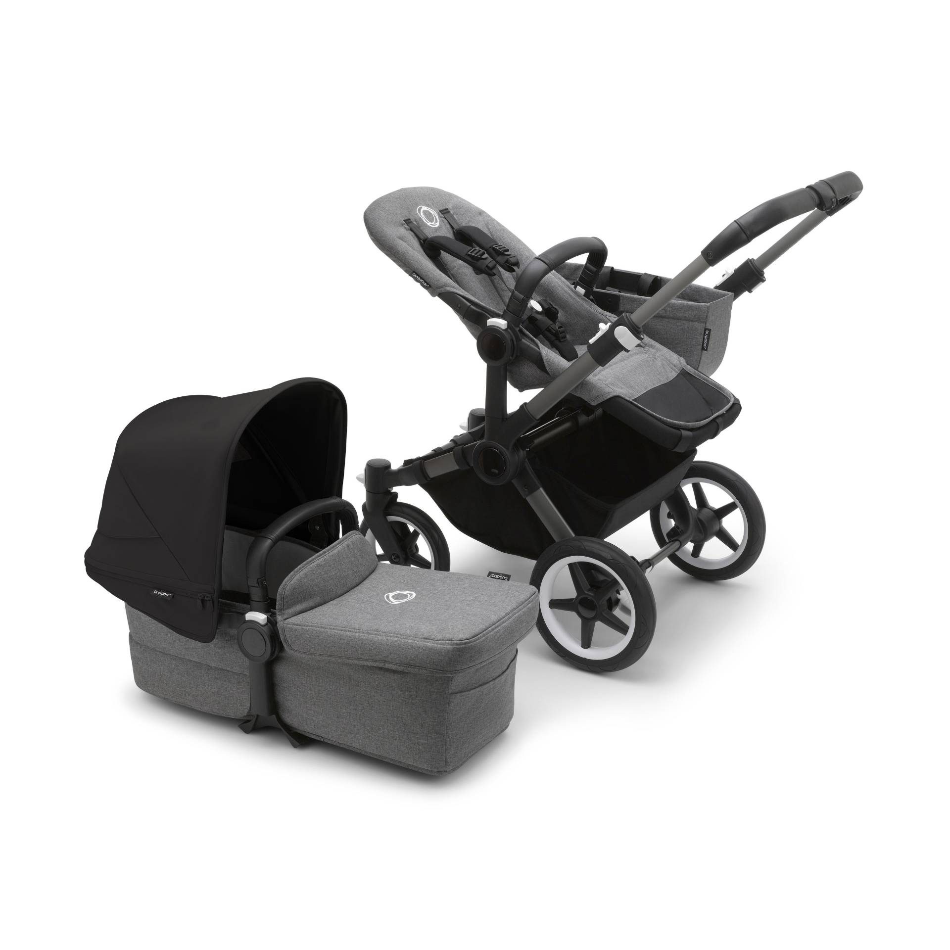 Bugaboo Donkey5 Mono Stroller - Graphite/Grey Melange von Bugaboo