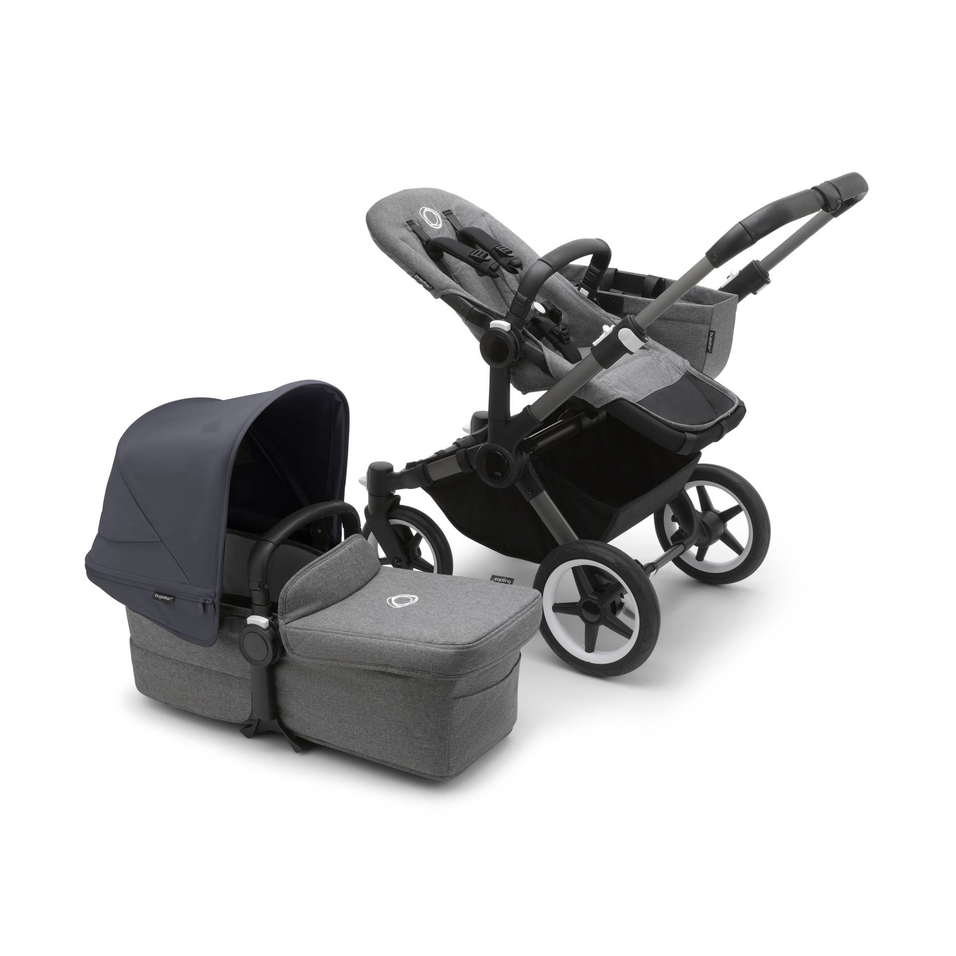 Bugaboo Donkey5 Mono Stroller - Graphite/Grey Melange von Bugaboo