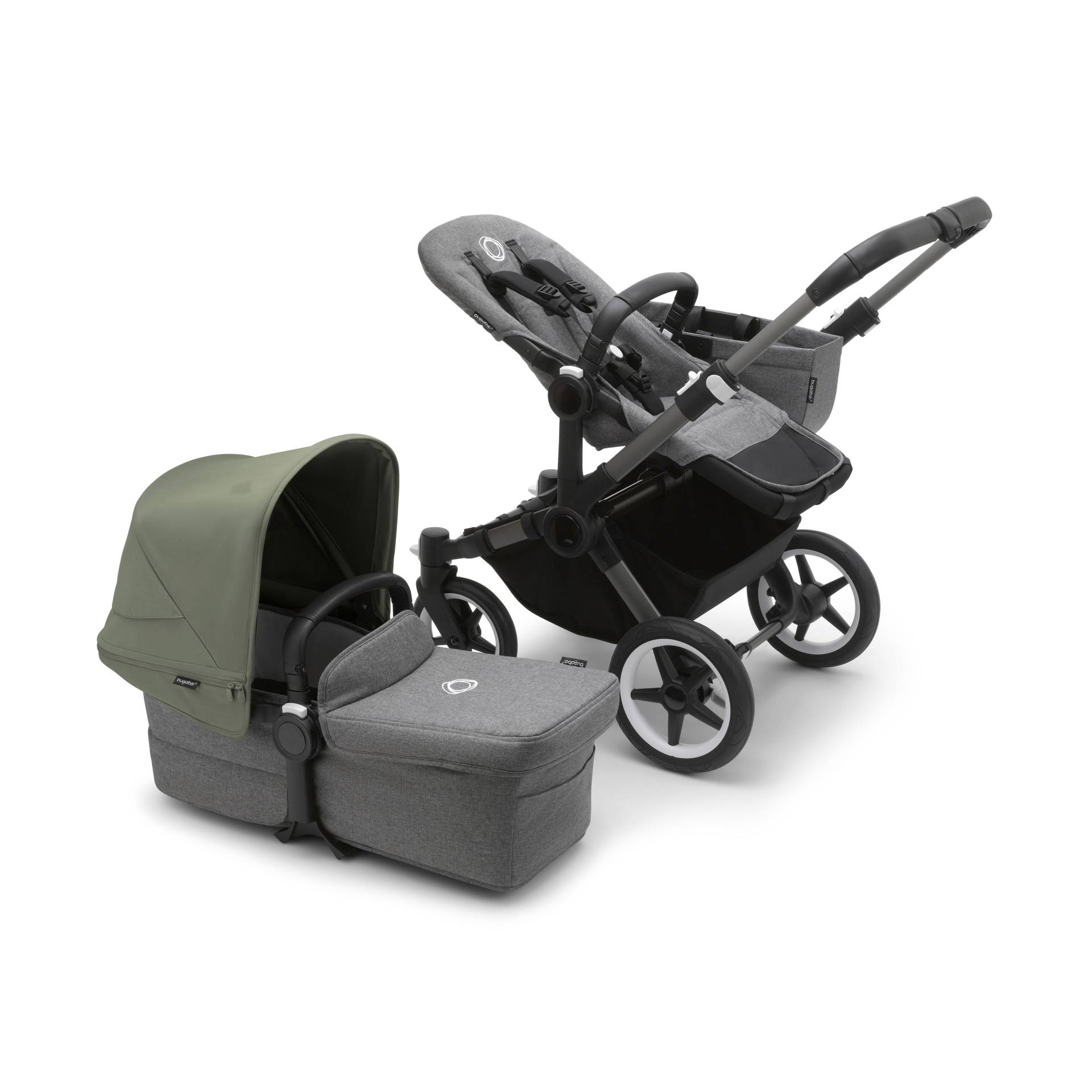 Bugaboo Donkey5 Mono Stroller - Graphite/Grey Melange von Bugaboo