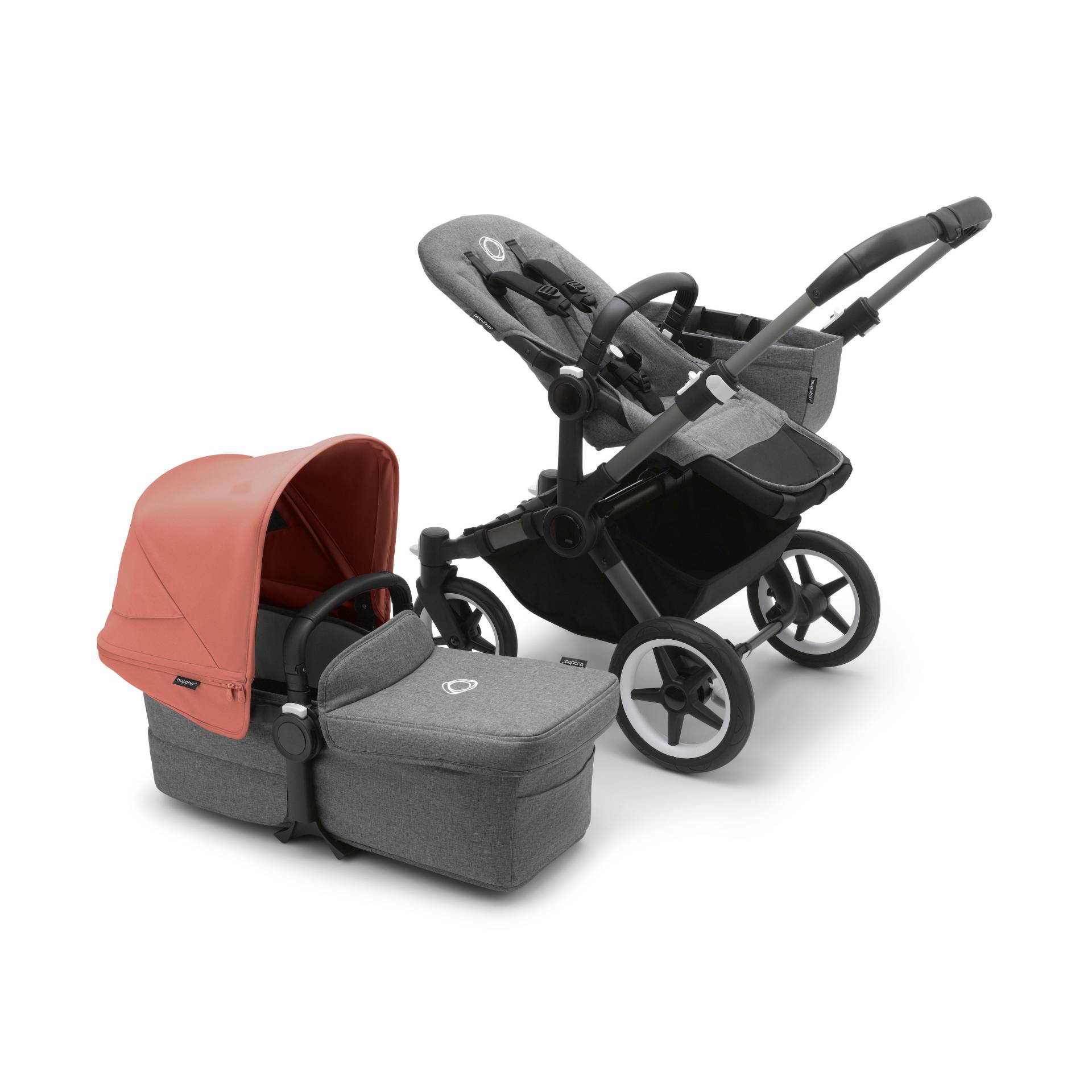 Bugaboo Donkey5 Mono Stroller - Graphite/Grey Melange von Bugaboo