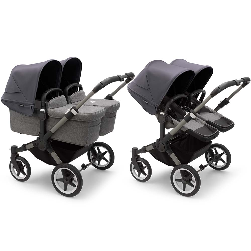 Bugaboo Donkey5 Twin Stroller - Graphite/Grey Melange von Bugaboo