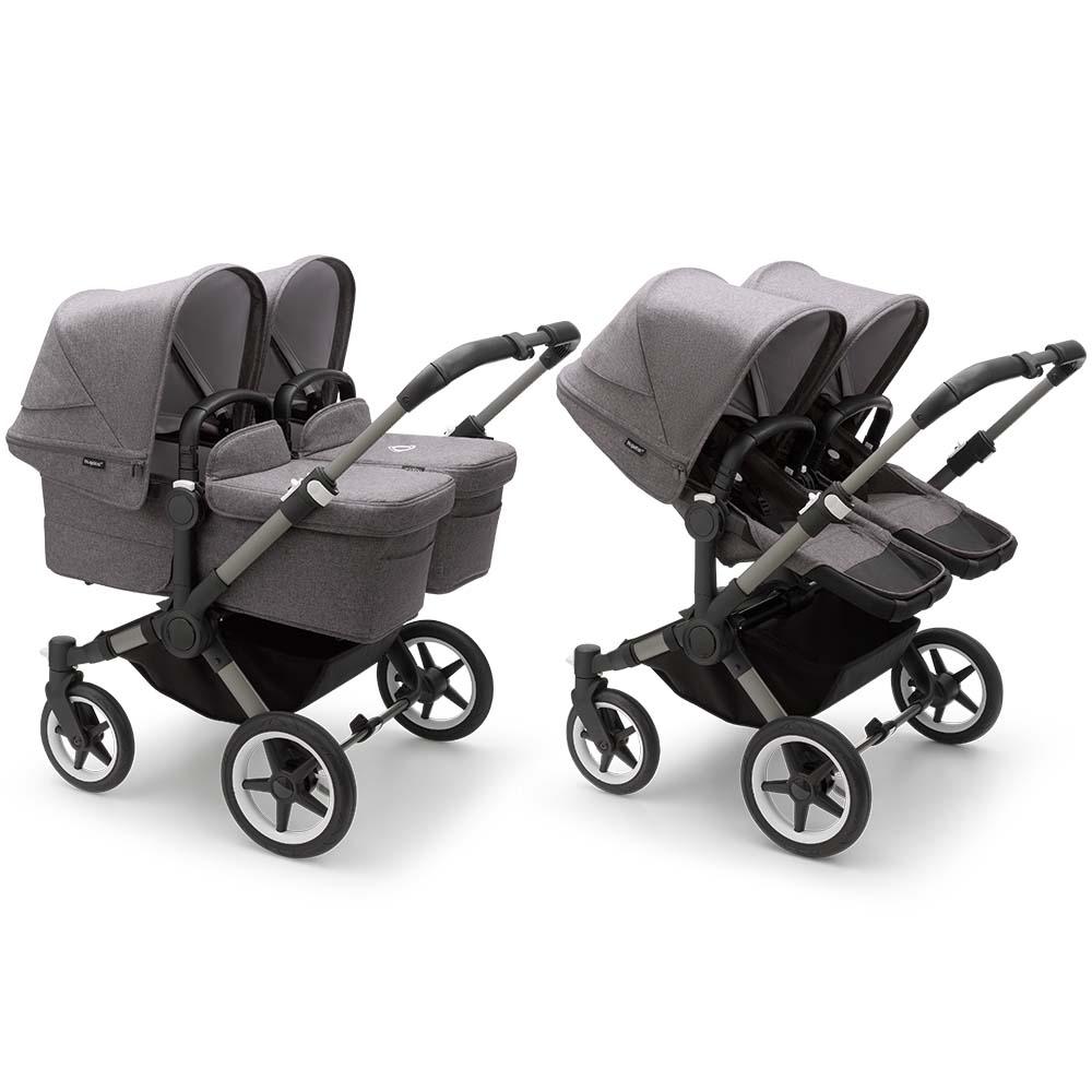 Bugaboo Donkey5 Twin Stroller - Graphite/Grey Melange von Bugaboo