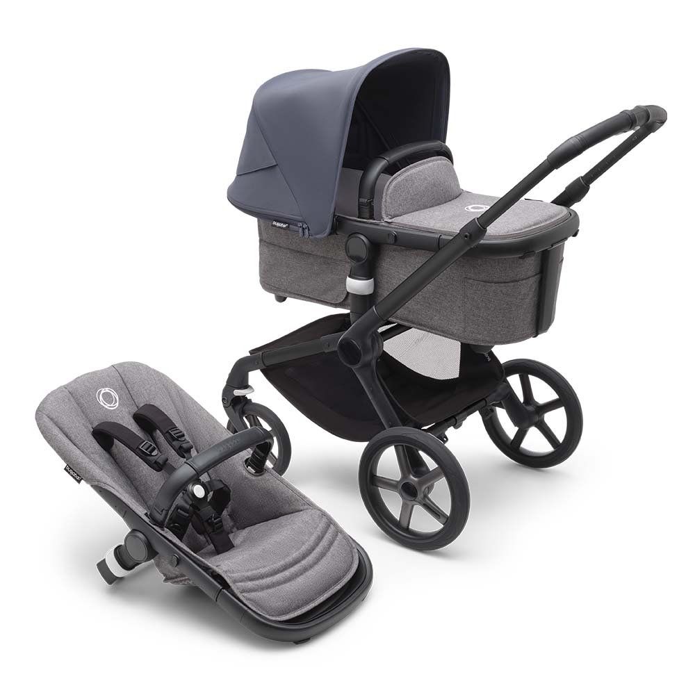 Bugaboo Fox5 Stroller - Black/Grey Melange von Bugaboo