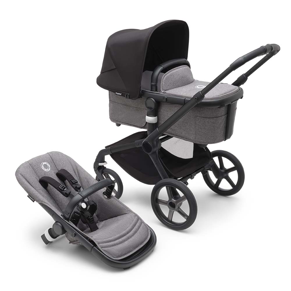 Bugaboo Fox5 Stroller - Black/Grey Melange von Bugaboo