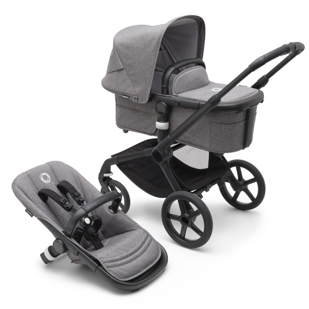 Bugaboo Fox5 Stroller - Black/Grey Melange von Bugaboo