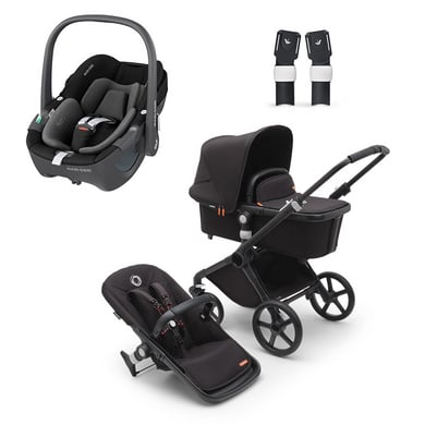 bugaboo 3in1 Kinderwagen Set Fox Cub Midnight Black inklusive MAXI COSI Babyschale Pebble 360 Essential Black von Bugaboo