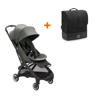 bugaboo Buggy Butterfly complete Black/Forest Green inklusive gratis Transporttasche von Bugaboo