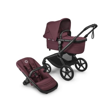 bugaboo Kinderwagen Fox 5 Renew komplett Black/Dark Cherry von Bugaboo