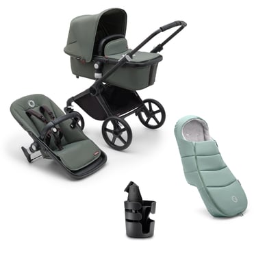 bugaboo Kinderwagen Fox Cub Complete Black/Forest Green von Bugaboo