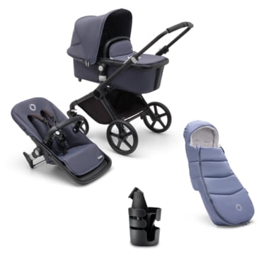 bugaboo Kinderwagen Fox Cub Complete Black/Stormy Blue von Bugaboo