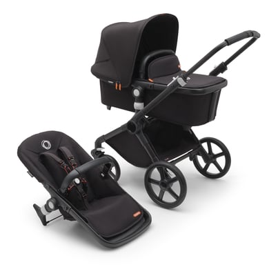 bugaboo Kinderwagen Fox Cub mit Liegeaufsatz und Sitz Black/Midnight Black von Bugaboo