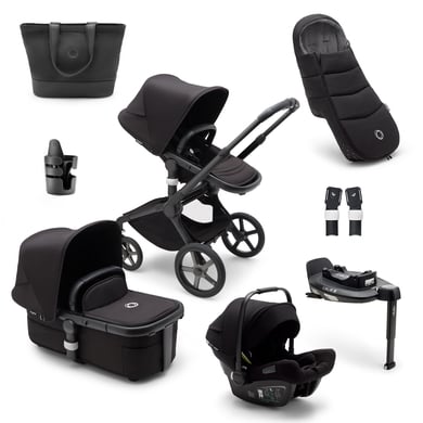 bugaboo Kombikinderwagen Fox 5 Starter Set Black/Midnight Black von Bugaboo