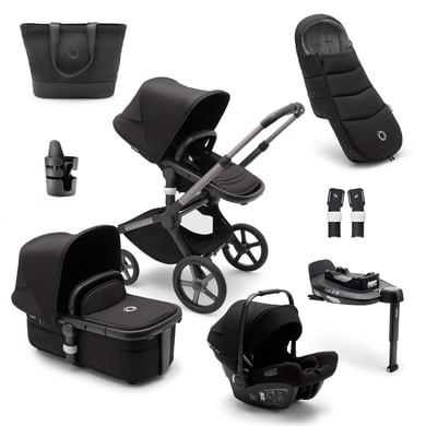 bugaboo Kombikinderwagen Fox 5 Starter Set Graphite/Midnight Black von Bugaboo