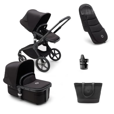 bugaboo Kombikinderwagen Fox 5 mit Zubehör Graphite/Midnight Black von Bugaboo