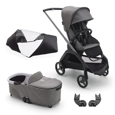 bugaboo Kombikinderwagen Set Dragonfly Complete Graphite Grey inklusive Zubehör von Bugaboo