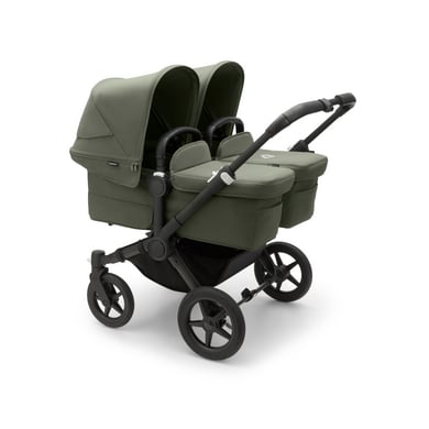 bugaboo Zwillingswagen Donkey 5 Twin Complete Black/Forest Green von Bugaboo