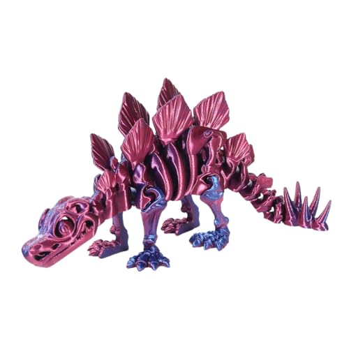 Buhjnmik 3D-Dinosaurier-Zappelspielzeug, 3D-Druck-Dinosaurier,Dinosaurier-Sensorspielzeug für Erwachsene und Kinder - Sensorisches Tierspielzeug-Desktop-Ornament, interaktives Kinderspiel von Buhjnmik