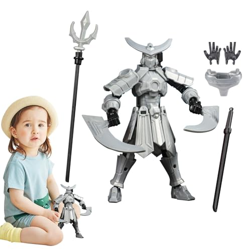 Buhjnmik 3D-gedrucktes Figurenspielzeug,3D-gedruckte Actionfigur - Flexible Figuren Dekor | Actionfiguren-Set Lucky, bewegliches Spielzeug mit Mehreren Gelenken für Sammler, Desktop-Dekorationen für von Buhjnmik