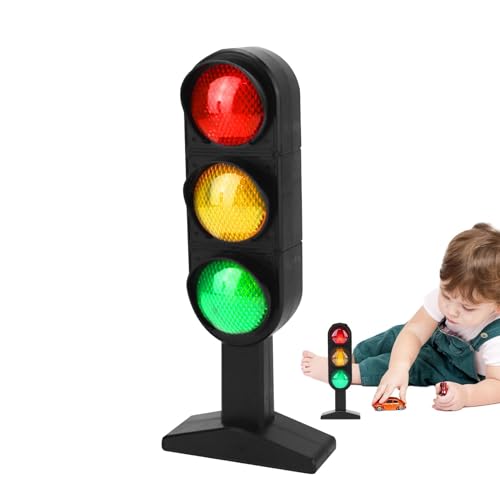 Buhjnmik Ampelspielzeug für Kinder,Ampelspielzeug,Lernspielzeug für Kinder zum Stoppen Einer Ampel | Zebrastreifen-Signalmodell, Lernspielzeug für Kinder, Mädchen und von Buhjnmik