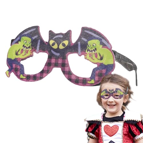 Buhjnmik Halloween-Brillen für Kinder,Halloween-Party-Brillen für Kinder | Partyzubehör Kostümbrille Lustiges Design | Partyzubehör, Kostümzubehör, Halloween-Cosplay-Zubehör, Mitbringsel, Gläser für von Buhjnmik