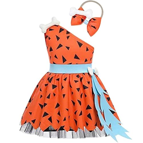 Buhjnmik Halloween-Tutu-Kleid für Kleinkinder, Kleinkind-Halloween-Tutu-Kleid, Halloween-Kleid Tutu-Kleid, Halloween-Kostüm, Prinzessinnenkleid mit Schleifen-Stirnband, ärmelloses Abschlussball-Outfit von Buhjnmik