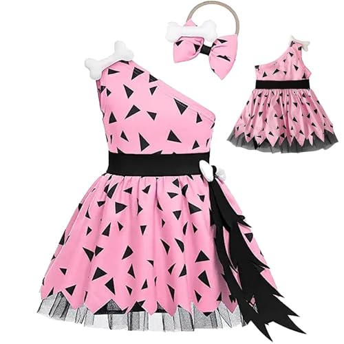 Buhjnmik Kleinkind Halloween Tutu Kleid,Halloween Tüllkleid Kleinkind,Party-Outfit Halloween-Kleid - Halloween-Kostüm, Prinzessinnenkleid mit Schleifen-Stirnband, ärmelloses Abschlussball-Outfit von Buhjnmik