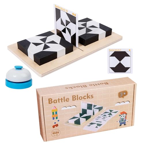 Buhjnmik Puzzle-Blöcke Spielzeug,Puzzle-Blöcke, Fesselndes Bauspielzeug und Denksportaufgabe, Stem Puzzle Blocks Spielzeug Brain Teaser, robust und sicher, für Ostern, Kindertag, Weihnachten, von Buhjnmik