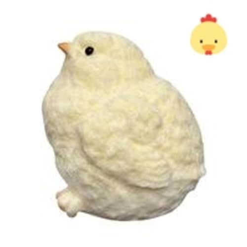 Küken Squeeze Spielzeug, 8CM kleines Huhn Squishy Fidget Spielzeug, handgemachte flauschige Küken Stress Relief Spielzeug, Huhn langsam Rebound Stress Ball Sensorik Spielzeug, TPR Material gelbes Küke von Buhjnmik