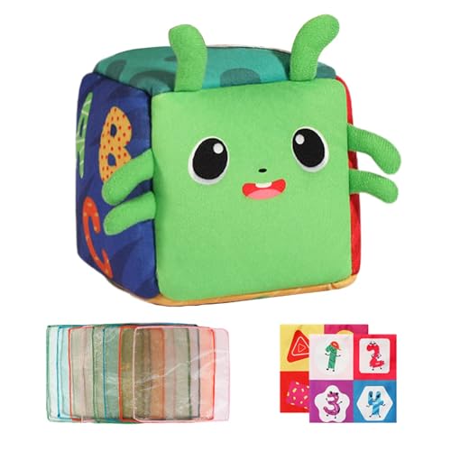 Baby-Sensor-Taschentuchbox, Kinder-Taschentuchbox, sensorisches Spielzeug, Spiel-Taschentuchbox, Kindersicherheit, Lernspielzeug, 12 x 12 x 12 cm für Babys, und Mädchen von Buhygn