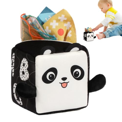 Baby-Sensor-Taschentuchbox, Kinder-Taschentuchbox, sensorisches Spielzeug, Spiel-Taschentuchbox, Kindersicherheit, Lernspielzeug, 12 x 12 x 12 cm für Babys, und Mädchen von Buhygn