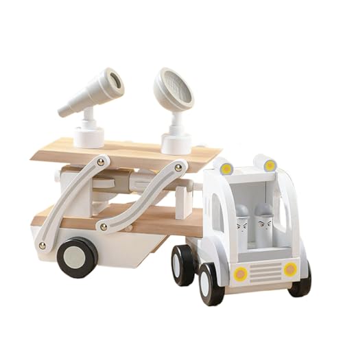 Buhygn Abnehmbares Holzauto-Spielzeug, Modellauto-Bausätze, abnehmbares Holzautomodell, langlebig und nachhaltig, einfach zu Spielen, 34,5 × 10 × 23 cm für Kinder von Buhygn