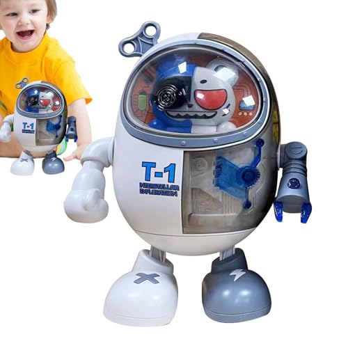 Buhygn Elektrischer Tanzroboter, interaktives tanzendes Tierspielzeug, sensorisches Kinderspielzeug, sicher und langlebig, lehrreich und unterhaltsam, 11,4 x 11,7 x 18,3 cm für Kinder von Buhygn