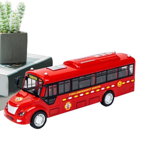 Buhygn Interaktives Bildungsspielzeug für Bildungsbus, City -Busspielzeug mit Lichtern und Musik, Kinder -Kinder -Kinderspiele, speichern Spiele, einfach zu bedienen, 19,5 x 7 x 5 cm für Kinder von Buhygn