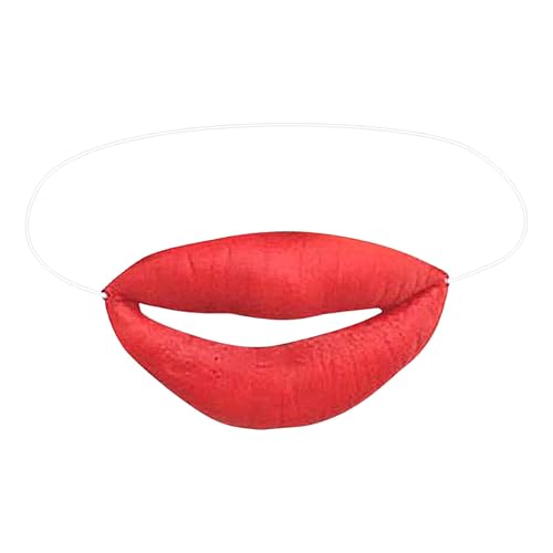 Buhygn Lustige Lippenrequisiten für Cosplay, Kostüm-Requisiten, Lippenkostümzubehör, weit verbreitete, langlebige, 9,8 x 5,7 cm für Kinder, Erwachsene von Buhygn