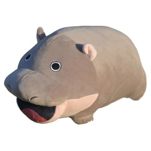 Buhygn Realistic Hippo Plush | Soft Plush Hippo Stuffed Doll | Cute Hippo Plushie Toy for Kids | Comfortable Hippo Toy for Home & Fans | Adorable Hippo Plush for Children & Collectors von Buhygn