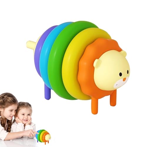 Buhygn Regenbogenblöcke Set, Motorkenntnisse Spielzeug, Regenbogenspielzeugset, Bildungsstapelblöcke, Kindersicheres Material, Farbenfroh, Für Kinder Im Vorschulalter, Frühes Bildungsspiel von Buhygn