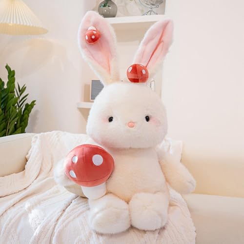 Bunny Stoffed Plüsch, Puppe Kuschelisch Plüschig, Spielzeugbasenpuppe, Weiche Und Huggierbare, Einzigartige Pilzcharakter -Design, Rosa, Für Heimdekoration Und Sammlerstücke von Buhygn