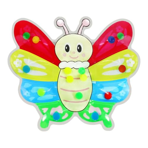 Butterfly Farb-Matching-Spielzeug, Farbsortier-Schmetterlingsspielzeug, Vorschullernaktivitäten, farbige Sortierspaß, Robust & Safes, 17x14,5 cm für 3-5 Jahre von Buhygn