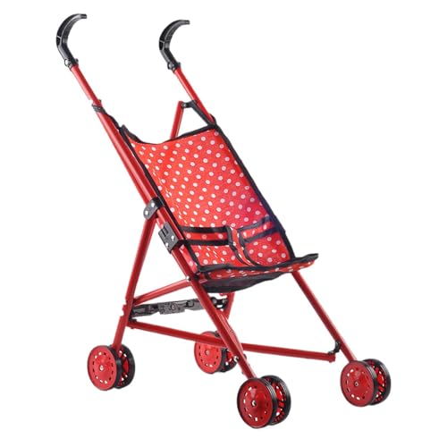 Puppenwagen-Spielzeug, kompakter Faltbarer Puppenwagen, Kinder-Puppenwagen-Kinderwagen-Spielzeug, robust und sicher, platzsparend, 53 x 40 x 23,5 cm für Kinder von Buhygn