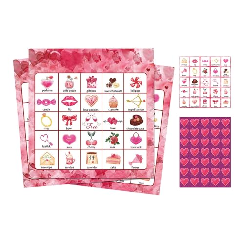 Board Cards, Valentine's Day Game, Multi-Player Card Game, Valentine's Day Board Game, Multi-Player Valentine's Day Card Game for Gatherings Fun Group Card Game for School and Home Activities von Buhyujkm