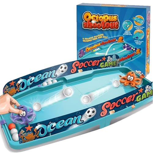 Buhyujkm Brettspiel für Kinder, Oktopus-Fußballspiel, Flipper-Fußballspiel, Tischfußballspiel, interaktives Fußballspiel, Oktopus-Fußballspiel für Familienbindungsspiel von Buhyujkm