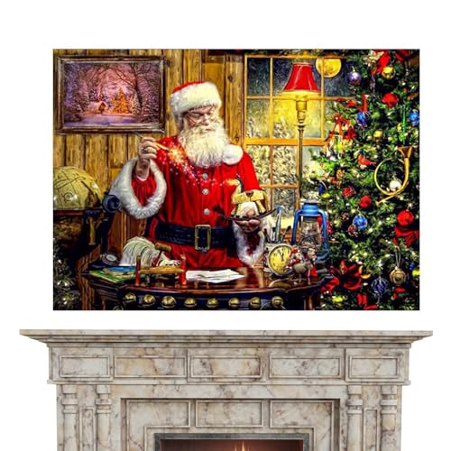 Buhyujkm Christmas Jigsaw Puzzles, 1000X Collectibles Jigsaw Puzzle, Santa Claus Family Puzzle, Holiday Jigsaw Puzzle, Christmas Puzzle for Home Decor, Educational Christmas Puzzle, von Buhyujkm