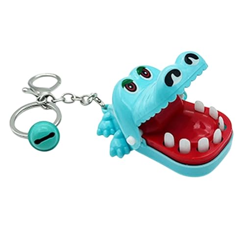 Buhyujkm Finger Biting Animal Keychain Toys, Interactive Crocodile Bite Toy, Fun Interactive Gag & Practical Joke Keychain for Kids, Boys and Girls Ages 4+ von Buhyujkm