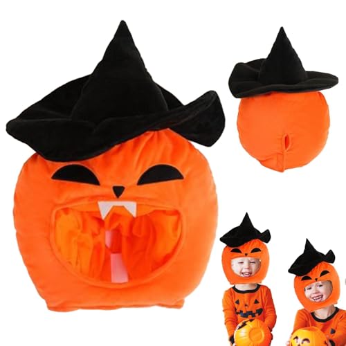 Buhyujkm Halloween Hexenhut, Deko Zauberer Beanie, Cartoon Halloween Hexenhut, Zauberer Hut, Cosplay Hut für Partys, Aufführungen, Events von Buhyujkm