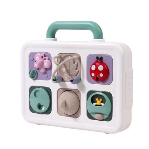 Buhyujkm Interactive Sensory Toy, 6-in-1 Educational Toys, Explore Animal Puzzle Toys, Developmental Activity Toys, Sensory Play Learning Toys, Sliding Learning Toys for Boys and Girls von Buhyujkm