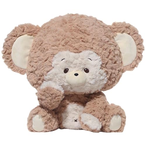 Buhyujkm Plush Monkey Stuffed Animal, Cute Cartoon Plush, Soft Animal Doll, Adorable Collectible, Ideal for Kids, Boys, Girls and Toddler, 12.99 Inches von Buhyujkm